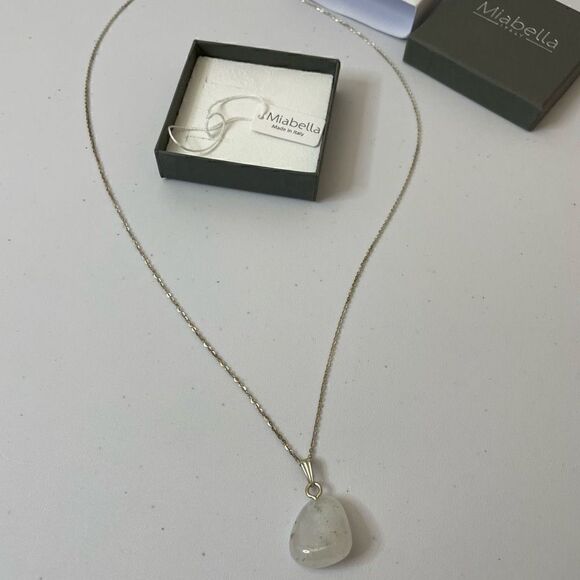 New! Miabella| 925 Sterling Silver| Made in Italy| Love Quartz healing crystal - Picture 5 of 13